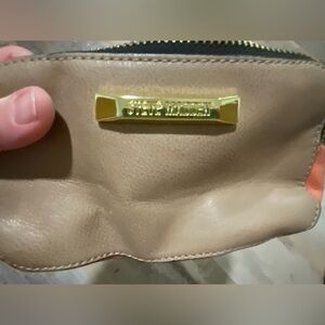 Steve Madden Tan Clutch with Gold Accents